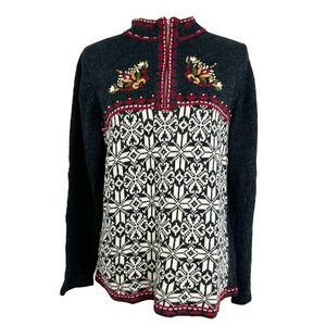 Vintage Erika Embroidered Sweater S